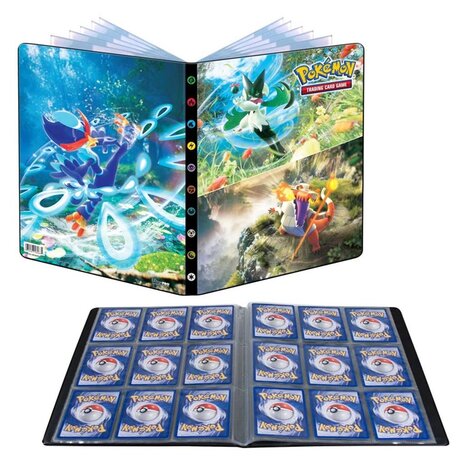 9-Pocket Portfolio, Pokemon Scarlet and Violet 2 open