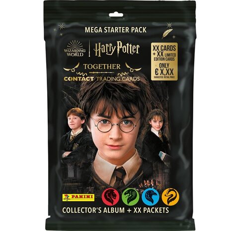 Panini Harry Potter Contact TC 2 Starter Pack met 3 boosters en Album in verpakking