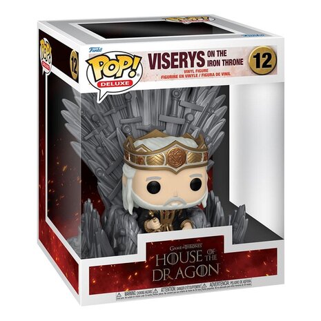 Funko POP! House of the Dragon, Viserys on the Iron Throne No.12 in doos