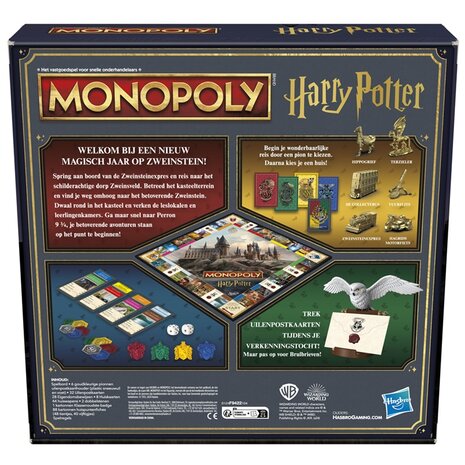 Bordspel Harry Potter Monopoly Achterkant