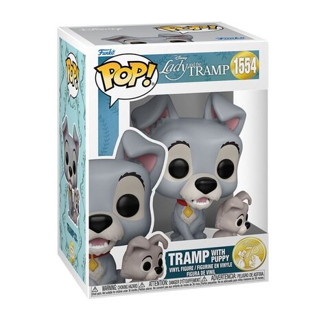 Disney POP!  Vinyl Lady and the Tramp, Tramp with Puppy No.1554 in doos