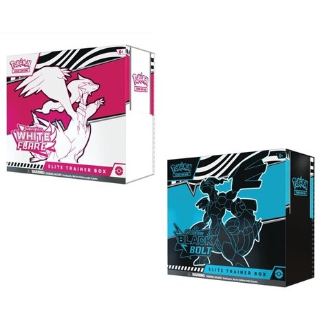 Pokemon White Flare en Black Bolt Elite Trainer Boxen