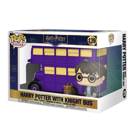 Harry Potter POP! Movies Vinyl Figure Harry Potter with Knight Bus No.139 in doos