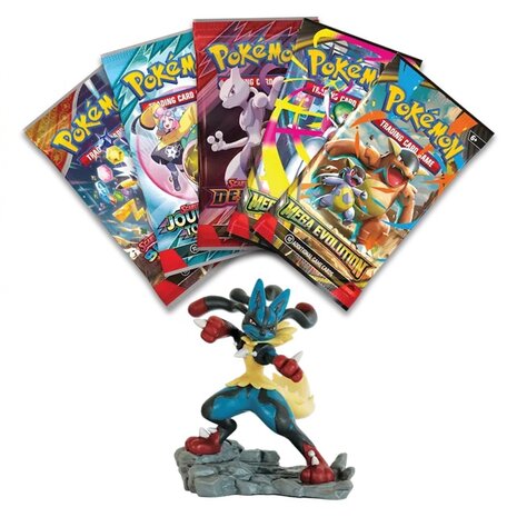 Pokémon Mega Lucario Figure Collection met 5 boosters