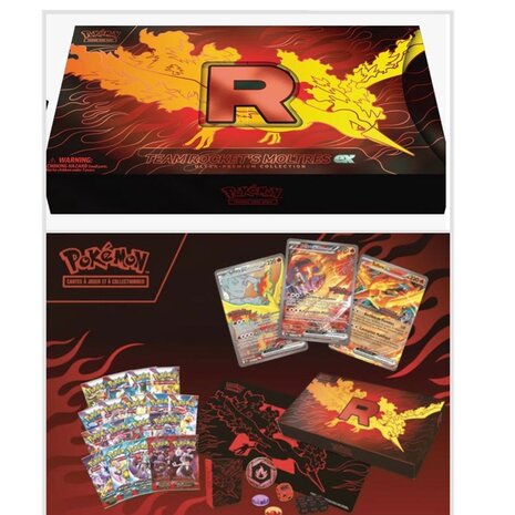 Pokémon Ultra Premium Collection Rocket's Moltres met 18 boosters open