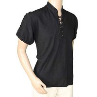 Middeleeuwen Hemd met korte mouwen Zwart