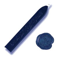 Zegelwax staafje met Lont, Blauw