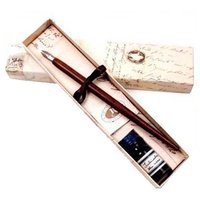 Houten kroontjes pen met Inkt