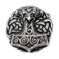 Buckle Mjolnir, 4cm zilverkleurig