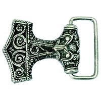 Buckle Thors Hamer, 4cm zilverkleurig