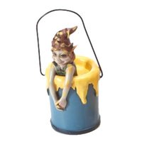 Pixie in Verfpot, Geel