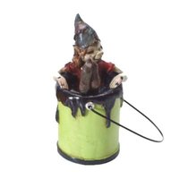 Pixie in Verfpot, Zwart