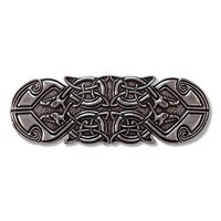 Haar Clip, Celtic Peacock Barrette