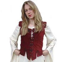 Katoenen Damesvestje, Rood