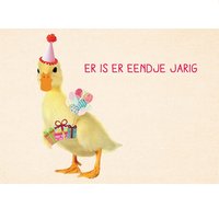 Ansichtkaart, Eendje Jarig