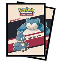 65 Card Sleeves Snorlax and Munchlax