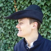 Katoenen Robin Hood Zwart