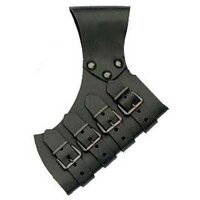 Zwaardhouder met 4 Riempjes Links, Zwart