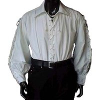 Gothic Hemd, Wit (Verkleurd)