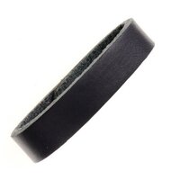 Lederen Riem geleider, 4cm Zwart