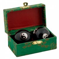 Meridiaankogels, Yin Yang, Zwart 40mm