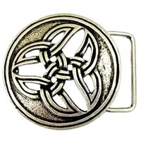 Buckle Keltische Triade, 4cm zilverkleurig