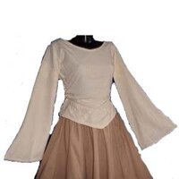 Middeleeuwen Blouse Natuur