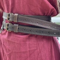 Vikingen Dubbelriem Axel, donkerbruin