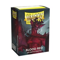 100 Card Sleeves Standaard Dragonshield Blood Red Matte