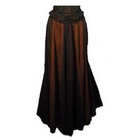 Middeleeuwen Rok, Bruin/Zwart