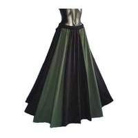 Middeleeuwen Rok, Groen/Zwart