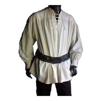 Hemd met pofmouwen Natuur kleur