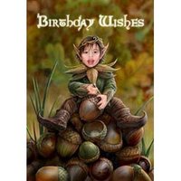 Anne Stokes Kaart Acorn Pixie