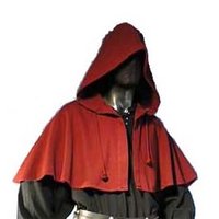 Kap met korte punt, Bordeaux Rood