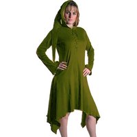 Elfenjurk met capuchon, Olijf