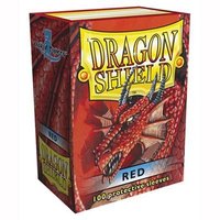 100 Card Sleeves Standaard Dragonshield Red