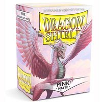 100 Card Sleeves Standaard Dragonshield Roze Matte