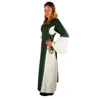 Jurk Gwenever Groen en Natuurkleur