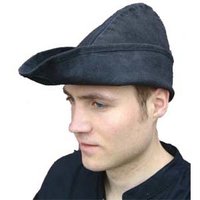 Lederen Robin Hood Zwart