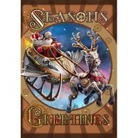 Anne Stokes Kerstkaart Steampunk Santa