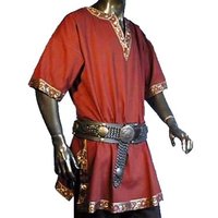 Tunika met korte Mouwen, Bordeaux Rood