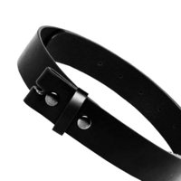 Losse Riem zonder buckle, 4cm Zwart