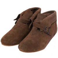 Middeleeuwen Schoen met gesp, Bruin