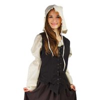 Katoenen Damesvestje, Zwart