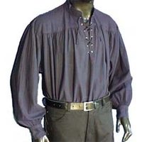 Hemd met pofmouwen Blauw