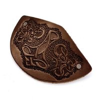 Haarsclip met Thor's Hamer, Bruin