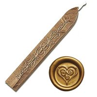 Zegelwax staafje met Lont, Goud