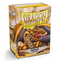 100 Card Sleeves Standaard Dragonshield Gold Matte